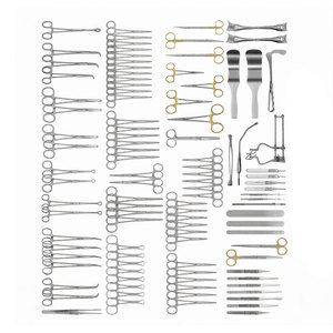 Juego de Instrumentos Quirúrgicos Manuales de Acero Inoxidable para Laparotomía Abdominal Básica, Kit de Cirugía General para Quirófano de Emergencia - Product Image 3