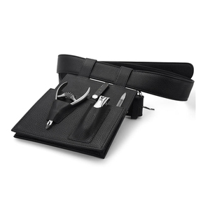 Bolsa de Manicura Pequeña de Cuero Hecha a Mano de Alta Calidad |   Organizador con clip de cuero genuino de vaca |   Estuche Enrollable de Tamaño Compacto - Product Image 3