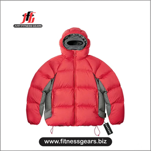 Comfortable and Stylish Winter Warm Hooded Windproof <b>Coat</b> Canvas Outdoor Custom Front <b>Bubble</b> Puffer Jacket Unisex - Product Image 4