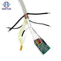 Câble d'échographie médical personnalisé OEM Hotten 195 conducteurs, faisceau de câbles multi-branches haute densité 44AWG 36AWG