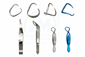 Al Mida Healthcare AMHC-R-406 SET 6 PCS O.R GRADE CHALAZION FORCEPS SURGICAL DERMAL OPHTHALMIC INSTRUMENTS HIGH INSTRUMENTS - Product Image 4