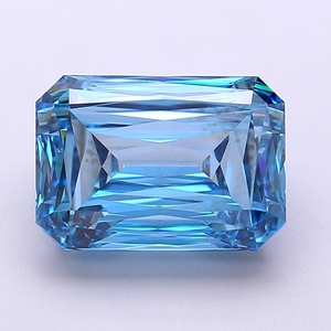 Diamante Cultivado en Laboratorio de 5.10ct, Corte Radiante, Azul Intenso VS2, para Joyería - Product Image 1