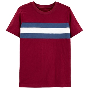 Camiseta de Manga Corta Azul Marino para Niños con Bolsillo Gris, Informal, de Algodón, Tejido Jersey, Corte Regular, Color Sólido - Product Image 2
