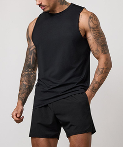 New Fashion Solid Sleeveless Sports Tank Top Custom Men's Basketball Running Training Fitness Gym <b>Vests</b> Shirt - Product Image 6