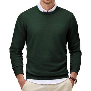 Pull en laine mélangée classique à col rond pour homme, tendance, décontracté, automne, hiver, motif imprimé, personnalisable, produit ODM - Product Image 5