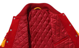 Veste universitaire en cuir de qualité supérieure, neuve, de haute qualité, sur mesure, veste de baseball décontractée, veste bomber patchwork - Product Image 2