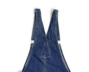 Customizable Denim Workwear Wholesale Factory Supply Breathable Waterproof Multi Pockets Loose Fit Cotton Denim Bib Overalls OEM - Product Image 3