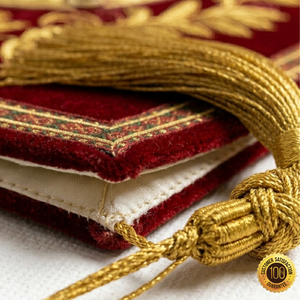 Vestimenta Litúrgica Ortodoxa Bordada a Mano con Oro para Sacerdotes, Diseño de Cruz Roja y Laurel, Personalizable, ShineWays - Product Image 5