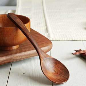 Hand Carved Teak Wood <b>Spoons</b> | Japanese Style <b>Soup</b> Ladle, Eco Friendly Kitchen Utensil - Product Image 6