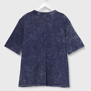 Camiseta Corta de Cuello Redondo para Hombre y Mujer, Personalizada, de Alta Calidad, 230 g/m², Lavada con Ácido, Estilo Informal, de Algodón - Product Image 2