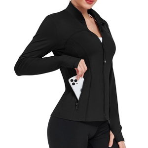 <b>Yoga</b> <b>Jacket</b> For Women's Autumn And Winter Breathable Loose Fit Stand Collar Zipper Top Warm Outdoor Women's Zipper <b>Yoga</b> <b>Jackets</b> - Product Image 3