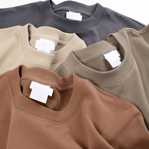 Sudadera cómoda de secado rápido con mezcla de algodón y logotipo personalizado, diseño moderno para hombre, cuello redondo. - Product Image 5