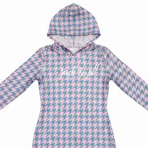 Robe midi moulante à carreaux pour femme Jack and Jill, manches longues, coupe ajustée, élégante, pour le bureau ou les soirées, vente en gros personnalisée - Product Image 5