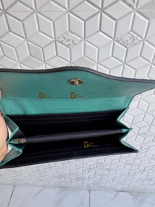 New Western Carving Hand Tooled Wallet Clutch Phone Case Elegante billetera de cuero occidental de color turquesa para mujer Multiusos - Product Image 6