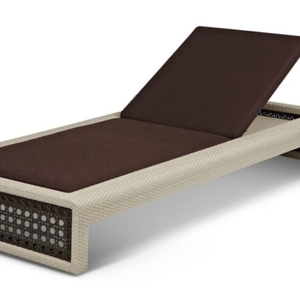 Modern Patio Manual Recliner Outdoor Adjustable Aluminum <b>Frame</b> Sun Lounger Cushions Waterproof UV Resistant Eco-friendly <b>Pool</b> - Product Image 1