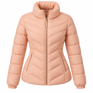 Chaquetas Acolchadas de Invierno para Mujer, Estilo Nuevo, Dos Tonos, Cuello Casual, Chaqueta Acolchada para Mujer, Venta al Por Mayor - Product Image 6
