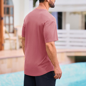 เสื้อยืดผู้ชายทรงหลวมใส่สบายสไตล์สตรีทแวร์ลำลองผ้าฝ้ายระบายอากาศแห้งเร็วสำหรับฤดูร้อน ขนาดสั่งทำได้ - Product Image 5