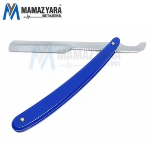 Navaja de Barbero Profesional de Alta Calidad con Hoja de Acero Inoxidable, Mango de Plástico Personalizado, Desechable, Estilo Turco - Product Image 6