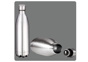 Bouteille d'eau Liviya en acier inoxydable, nouveau design, personnalisable, durable, anti-fuite, écologique, cadeau de Thanksgiving et de Noël - Product Image 4