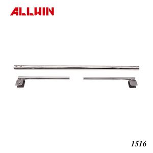 Barre de support de porte de douche en acier inoxydable à tube rond, tige de traction, pince à verre pour accessoires de salle de bain - Product Image 3