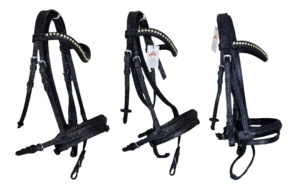 Accesorios Ecuestres Costa Sports: Conjunto de Brillo a Juego, Brida de Cuero, Almohadilla para Silla de Montar, Botas de Cepillado, Cómodas y Duraderas - Product Image 5
