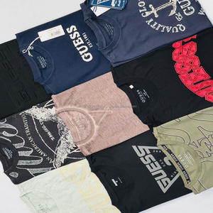 Camiseta de Algodón Suave 100% para Hombre, Mujer, Niño y Niña, Modelo 01 de Marca Popular Auténtica, Venta al por Mayor en Fardos, Tejido de Punto de Verano - Product Image 2