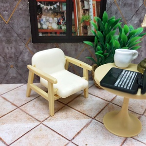 Sillón para casa de muñecas a escala 1/12, diseño elegante en miniatura, perfectamente escalonado para decoración - Product Image 2