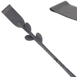 Heavy Duty Sheep Skin <b>Flogger</b> with Steel Buckle Strong Handle Dense Falls and 3.5cm Width - Product Image 2