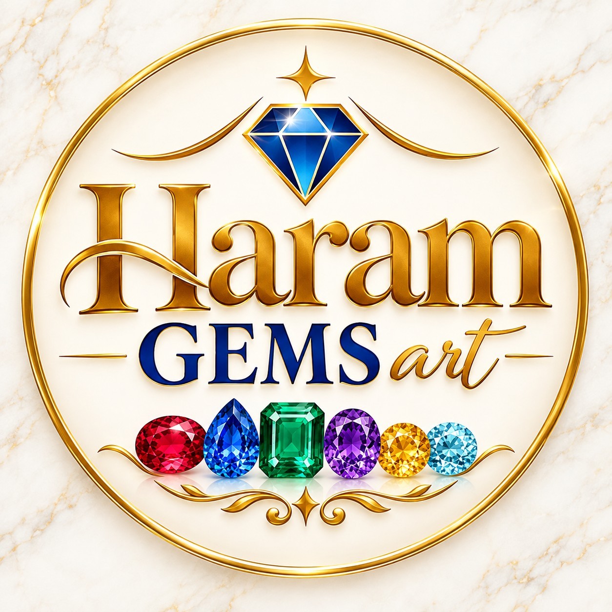 HARAM GEMS ART logo