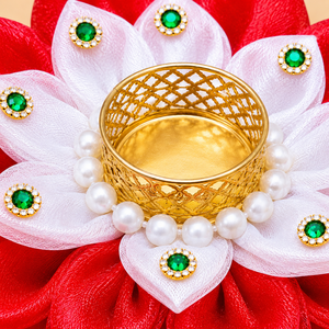 New Launch Handmade Floral Candle Holder for Diwali Wedding Festive Home Decor Pooja <b>Table</b> Centerpiece and Tealight Decoration - Product Image 5