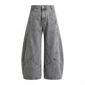 Mens Custom Baggy Washed Jeans Wholesale Skinny Fit <b>Denim</b> Pants Ripped Distressed Jeans Manufacturer Private Label Bulk Supply - Product Image 1