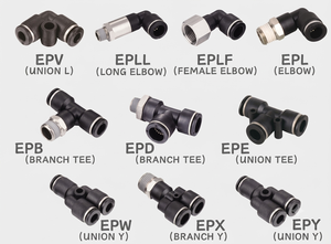 ข้อต่อพลาสติกแบบกดลมสำหรับท่อ PU PE ไนลอน ใช้กับลม น้ำ และสุญญากาศ - Product Image 2