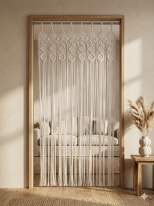 Tapiz de Macramé Bohemio para Colgar en la Pared, Cuerda de Algodón, Patrón Vertical, Decoración de Interiores, Forma Personalizada, Ramadán, Cumpleaños, Boda - Product Image 6