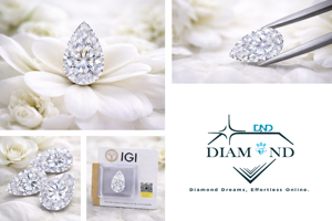 Diamante Cultivado en Laboratorio de 0.21ct, Corte Pera, Color Negro Intenso VS2, Relleno con CVD, para Joyería - Product Image 6