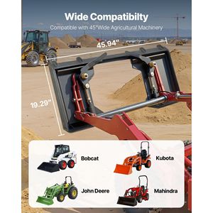 Piastra di Montaggio Universale per Skid Steer da 1/2 Pollice, Attacco Rapido Resistente con Design a Bullone Facilmente Tagliabile, Capacità 6000 libbre - Product Image 2