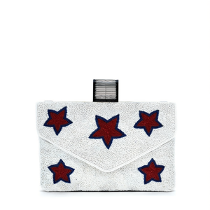 Handcrafted Indian Luxury Casual Daily Fashion Accessory Colorful Glass <b>Beaded</b> Baguette Handle Bag Durable <b>Crystal</b> Art Accessory - Product Image 2