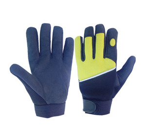 GULLSTAR YOGA INDUSTRY Gants de travail en cuir avec poignet élastique, bouts de doigts antidérapants, résistants à la chaleur et au froid, compatibles écran tactile, pour usage général - Product Image 2