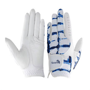 Gants de golf en cuir véritable respirant de haute qualité, personnalisables avec votre propre logo, grandes tailles, marque privée - Product Image 1