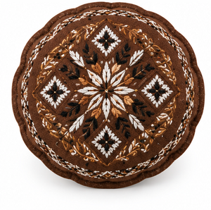 Gorros Afganos de Diseño para Hombre, Color Naranja Óxido, Lana Pakol, Tradicionales Chitrali, Hechos a Mano, Gorro de Invierno Suave, Sombrero Tribal, Gorros Afganos para Hombre - Product Image 2