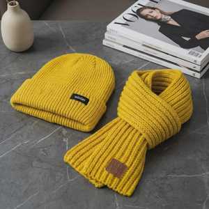 Conjunto de gorro y bufanda de punto para niños – Cálido y suave para el invierno – Gorro y bufanda a juego para niños pequeños, conjunto acogedor para el clima frío - Product Image 2