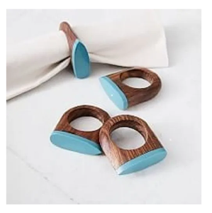 Anillos para Servilletas Ecológicos de Madera y Resina para Cafeterías y Restaurantes, con Empaque Personalizado al Precio Más Bajo - Product Image 2