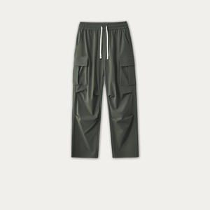 Men's Casual Baggy <b>Trousers</b> Custom Mid-Waist Loose Fit Multiple Pockets Digital Printing Canvas <b>Light</b> Weight Wide Leg High - Product Image 2
