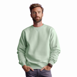 Sudadera de Cuello Redondo con Estampado Tie-Dye para Hombre, Corte Regular, Tejido de Algodón, Estilo Casual para Otoño - Product Image 4