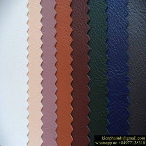 Tissu en cuir synthétique PVC artificiel gaufré moderne pour canapé - Product Image 1