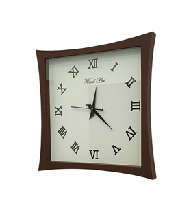 Horloge murale moderne en quartz faite à la main avec affichage à aiguilles en forme de diamant pour la décoration de la maison, du bureau, du studio ou de mariage - Product Image 4