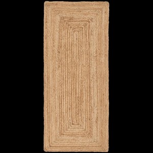 Tapis de sol rectangulaire en jute naturelle, tissage plat, écologique, style scandinave, pour salle à manger, nettoyage facile, poils fins - Product Image 3