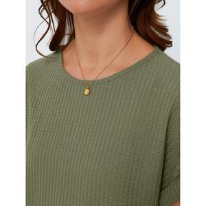 2025 2025 blusas de gofres de verano para mujer, camisetas de manga corta holgadas, ropa de moda informal de negocios, Tops de punto, trajes - Product Image 3