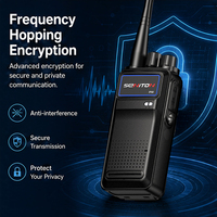 Talkie-walkie analogique haute puissance 5W, étanche et anti-poussière, longue portée, batterie haute capacité, radios bidirectionnelles pour restaurant