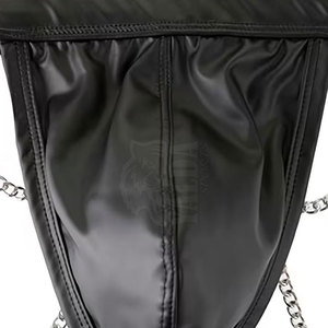 Personnalisez votre propre design : Jockstrap ajustable en cuir véritable de qualité supérieure, mi-hauteur, à séchage rapide et imperméable, élégant et tendance pour hommes - Product Image 5