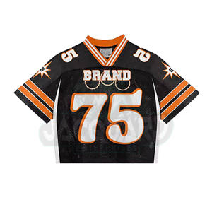 T-shirt de football pour homme 100% coton, coupe ample, jersey en maille de haute qualité avec design imprimé, style maillot de foot - Product Image 5